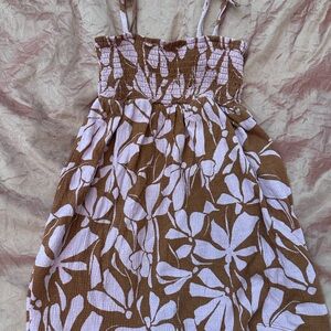 Carter's Brown and Pink Floral Dress